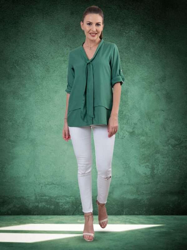sanaa Women’s Rayon Solid Short Kurti Green Color (SN-2080)